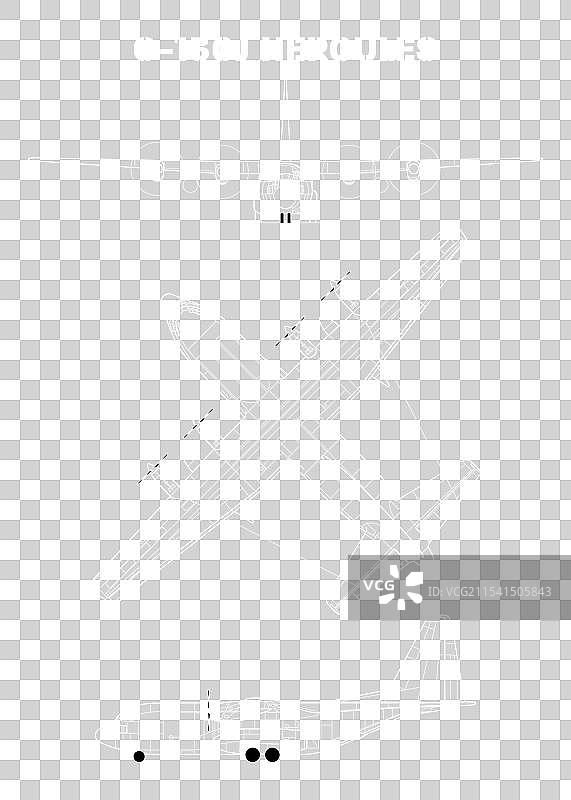 洛克希德 C-130J 赫库力斯三视图图纸2图片素材