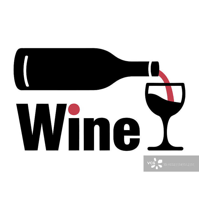 酒瓶倒入酒杯中图片素材