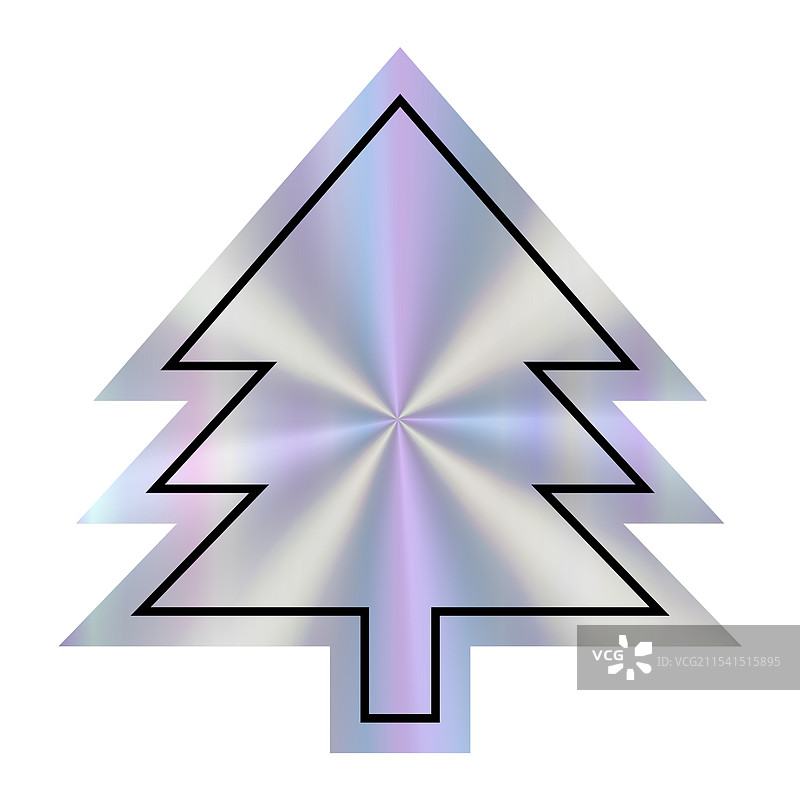 全息空心圣诞树设计，特色是一个图片素材