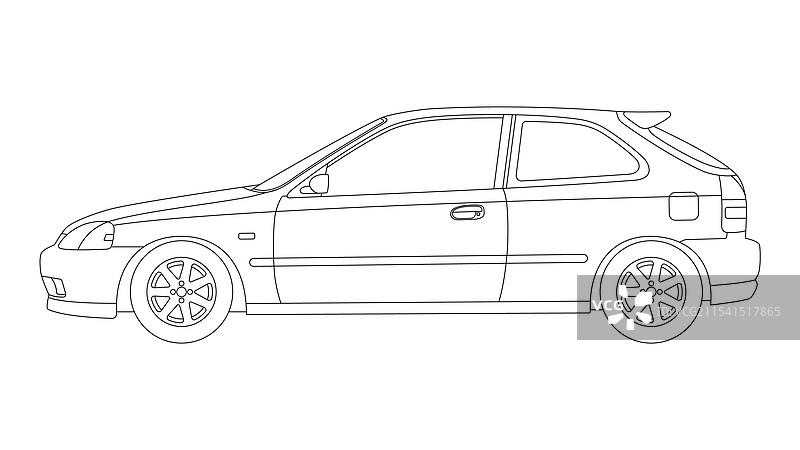 本田思域1995年第六代图片素材