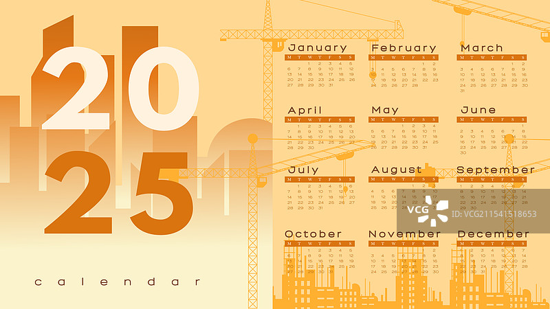 2025年新年建筑计划概念图片素材