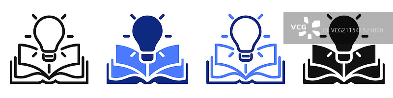 与学校教育书籍相关的图标或标志图片素材