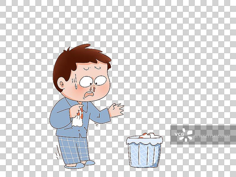 疯狂流鼻血的男孩男人图片素材