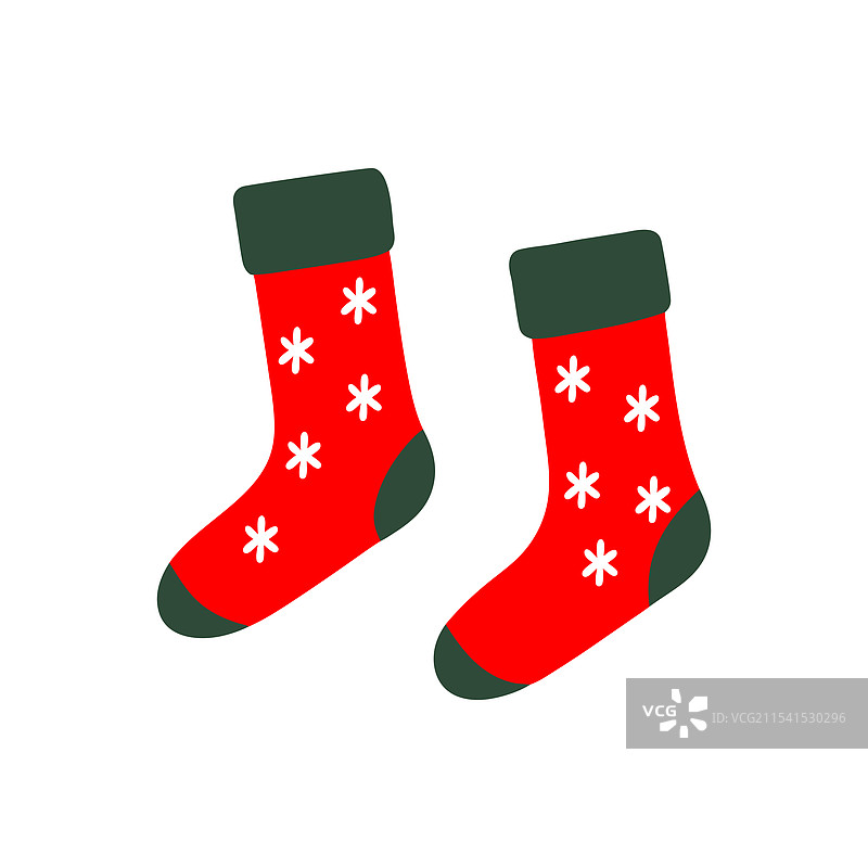 节日设计的圣诞袜图片素材