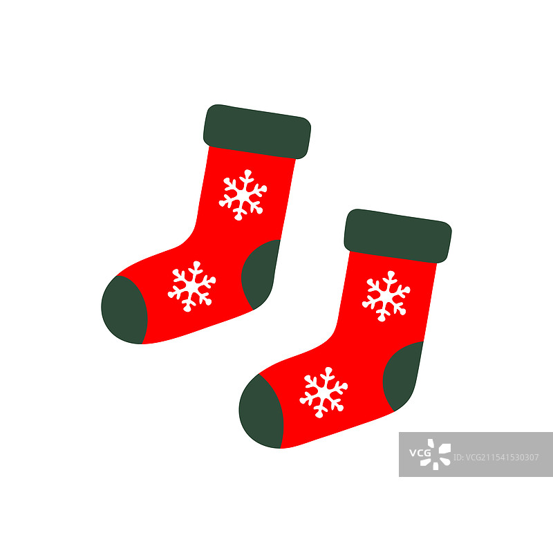 节日设计的圣诞袜图片素材