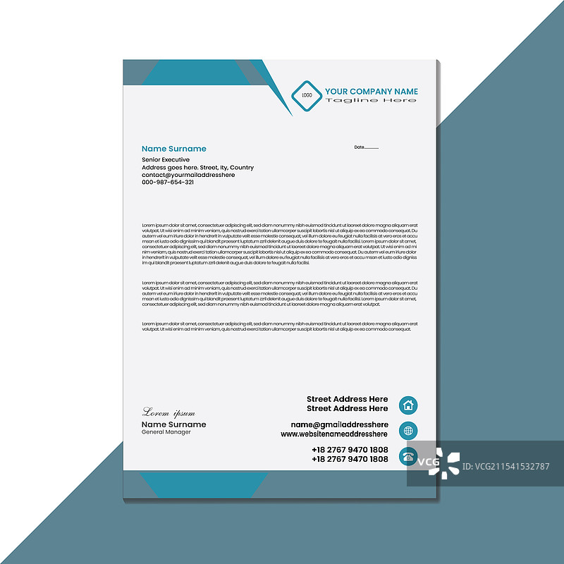 企业信头设计模板图片素材