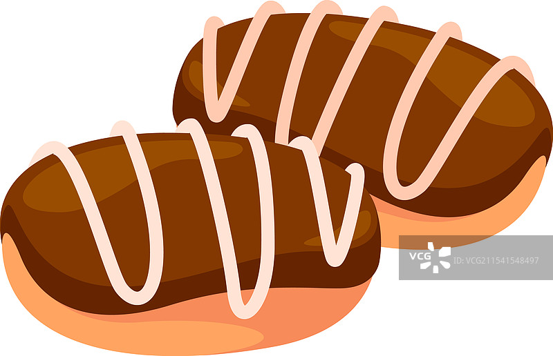 巧克力糖霜泡芙图片素材