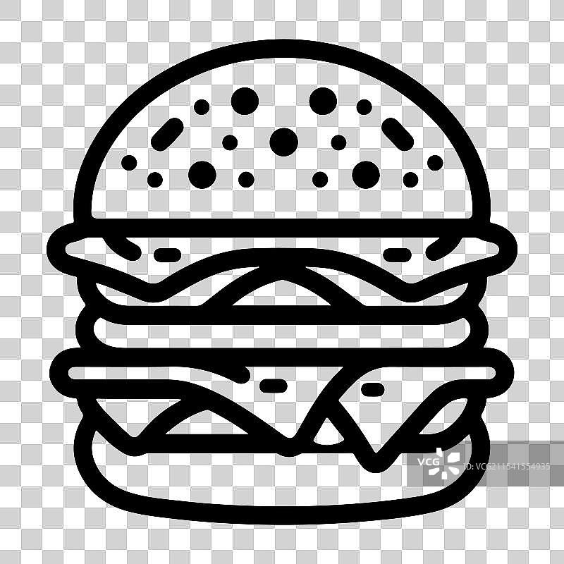 汉堡卡通图形图片素材