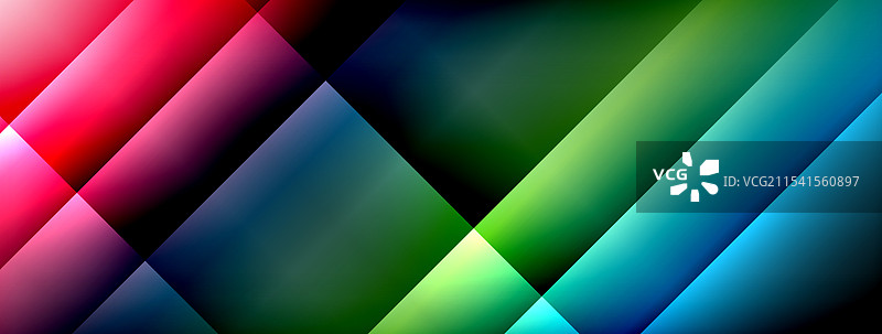 色彩丰富的渐变与阴影线条图片素材