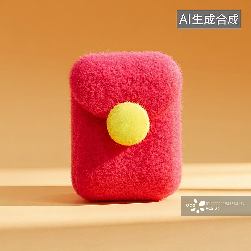 【AI数字艺术】3D毛毡红包图片素材