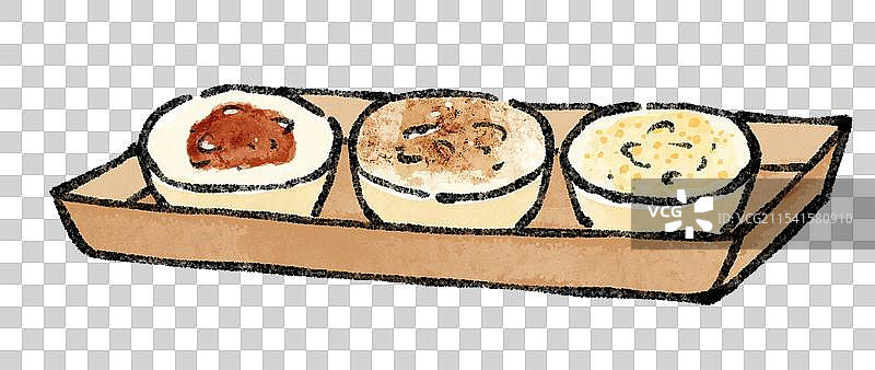 贵州美食国风插画-都匀冲冲糕图片素材