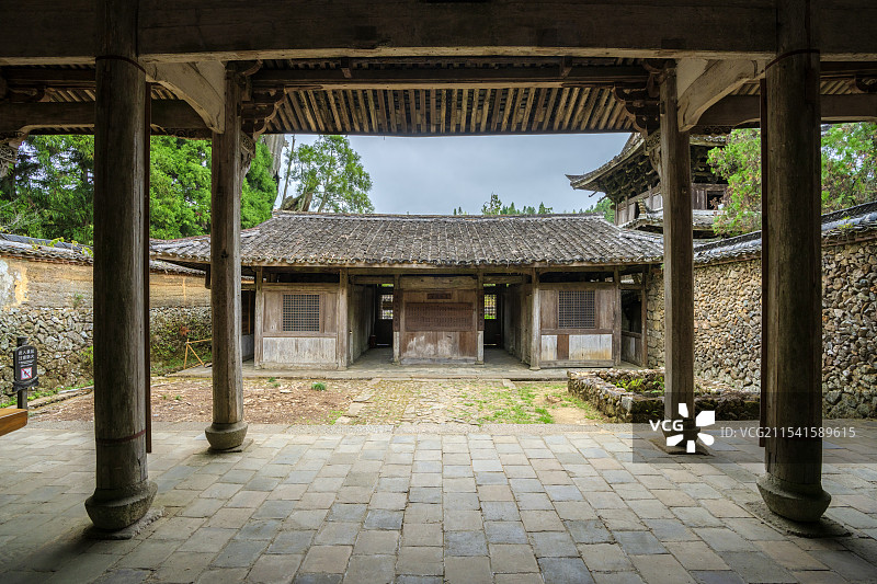 浙江省丽水市景宁畲族自治县大漈乡时思寺图片素材