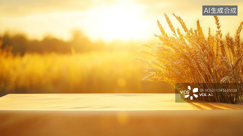 【AI数字艺术】现代麦穗装饰背景图片素材