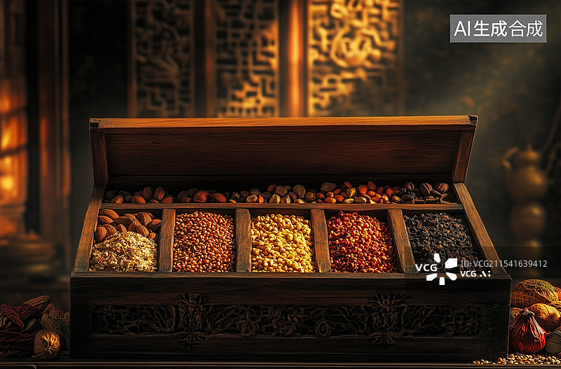 【AI数字艺术】腊八粥食材图片素材