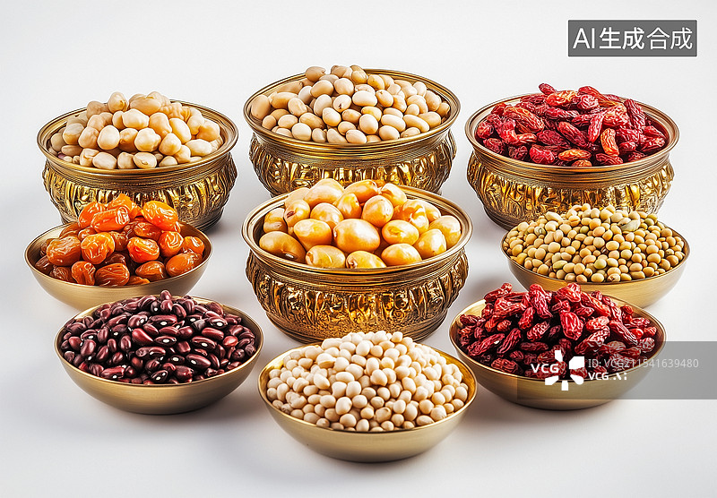 【AI数字艺术】腊八粥食材图片素材
