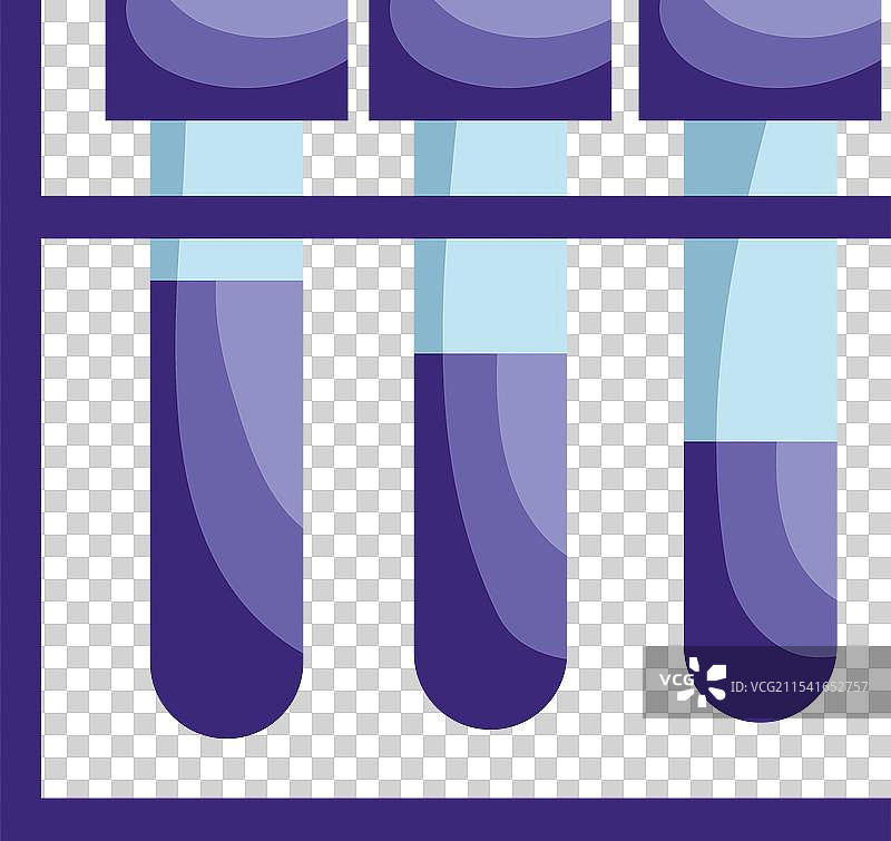 试管架上的医疗试管图片素材