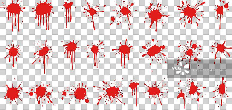 血迹飞溅套装 恐怖 犯罪 万圣节设计图片素材