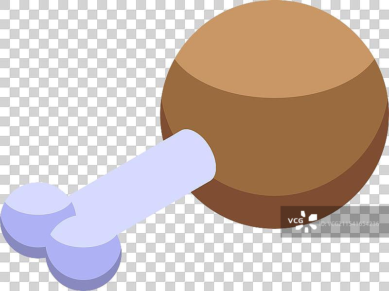 熟鸡腿等距食品图标图片素材