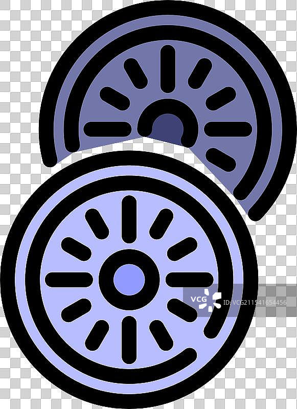 两个圆形钮扣电池被丢弃图片素材