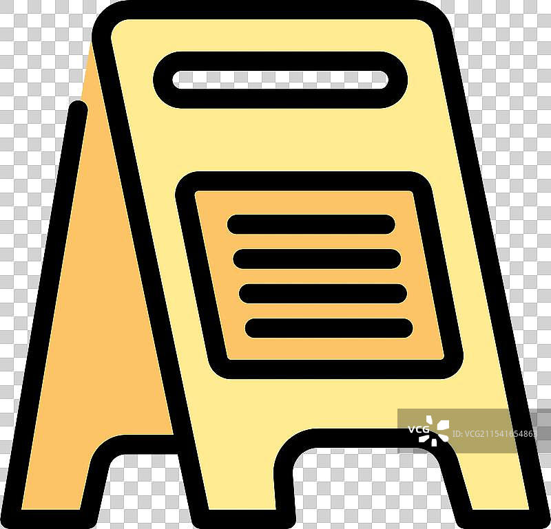 人行道标志显示重要信息图片素材