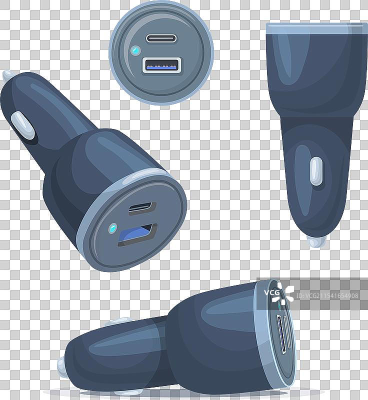 汽车USB充电器手机充电移动设备自动图片素材