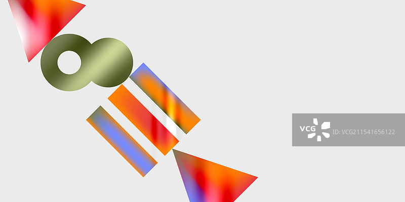 圆形和三角形的现代艺术图片素材