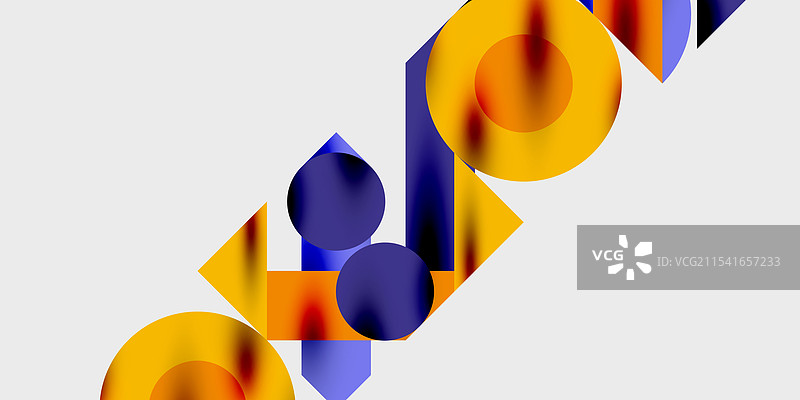 圆形、半圆形和详细构图图片素材