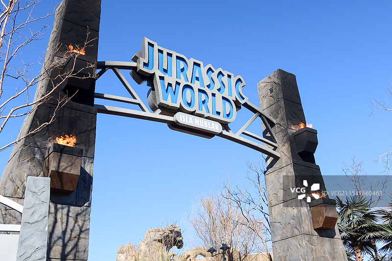侏罗纪世界——环球影城图片素材