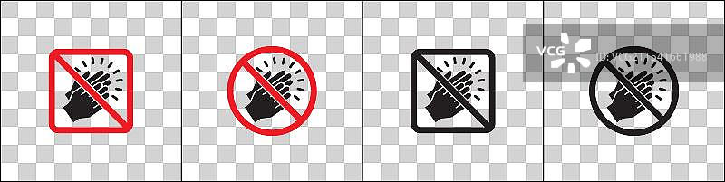 禁止拍手图标 无鼓掌标志图片素材