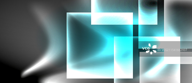 深色霓虹色与玻璃方形图案图片素材