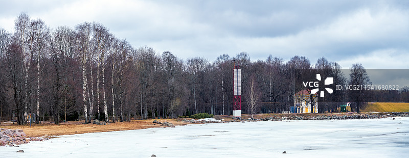 波罗的海的冬天、波罗的海的森林----俄罗斯圣彼得堡彼得大帝夏宫（彼得宫）风光图片素材
