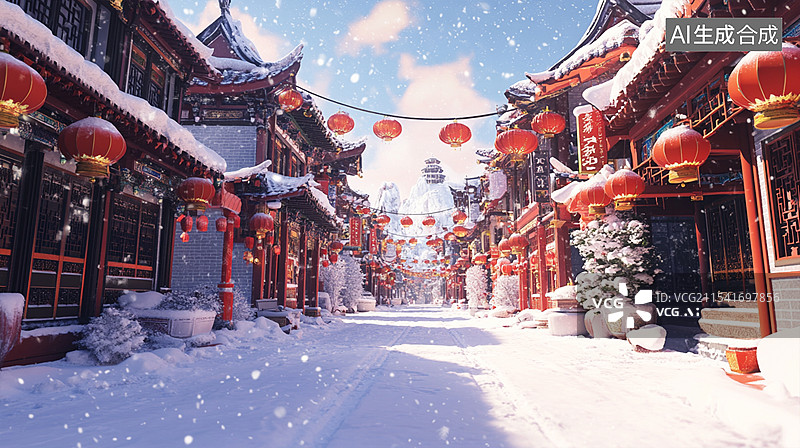 【AI数字艺术】新年 微观场景图片素材