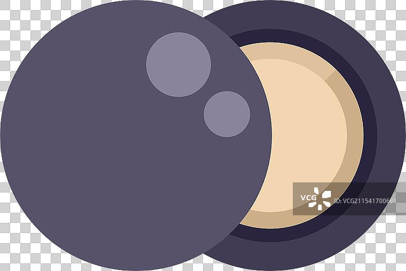 圆形粉饼化妆盒打开展示图片素材