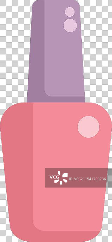 等待着的封闭瓶盖的粉色指甲油瓶图片素材
