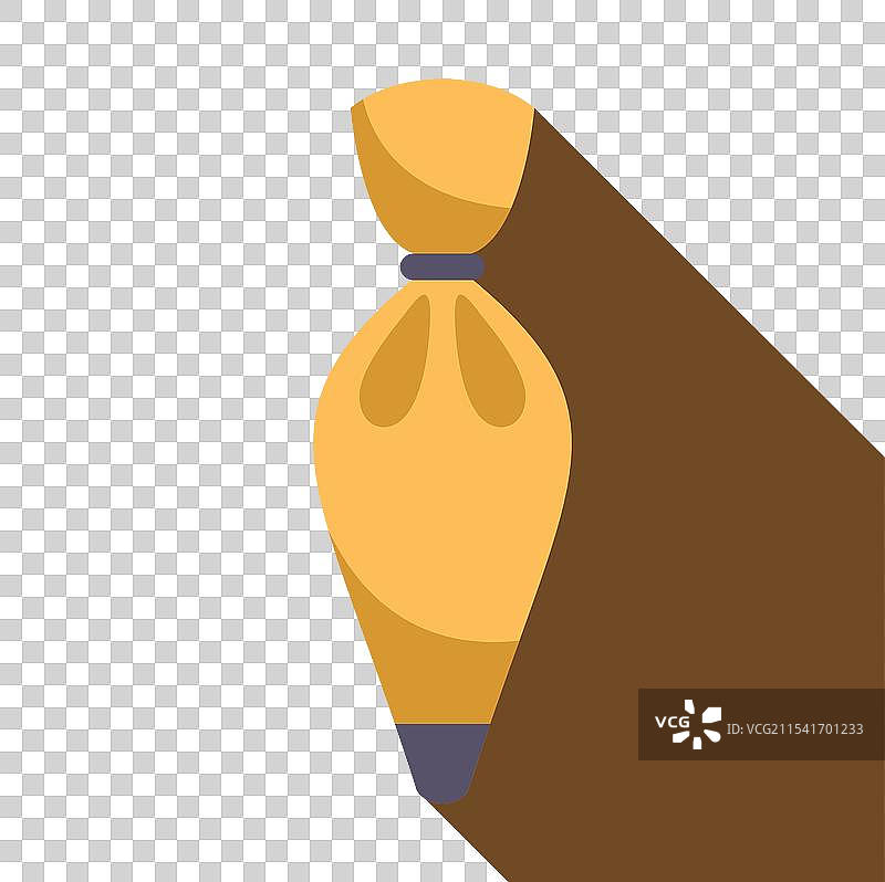 黄色的裱花袋用于奶油装饰蛋糕图片素材