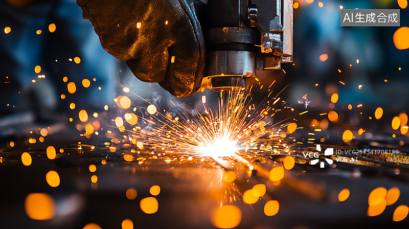 【AI数字艺术】工业机械钻头工厂车床加工图片素材