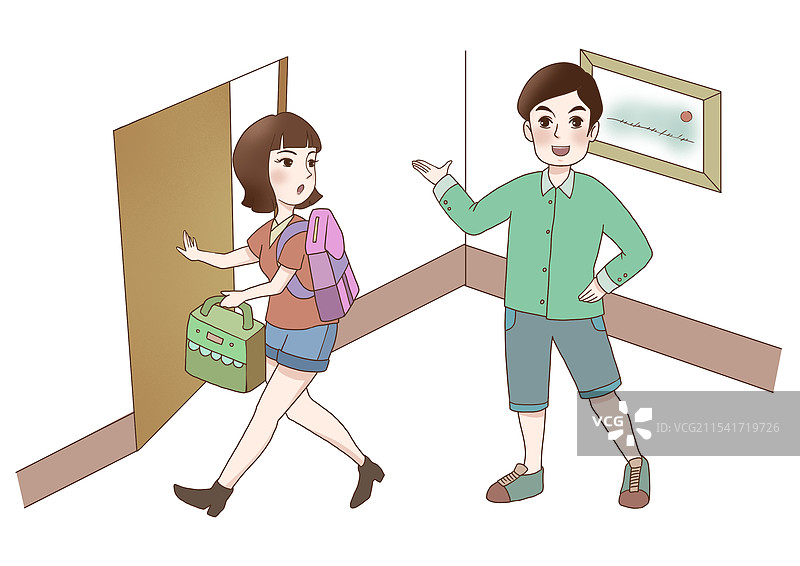 领事保护宣传手绘简笔画图片素材