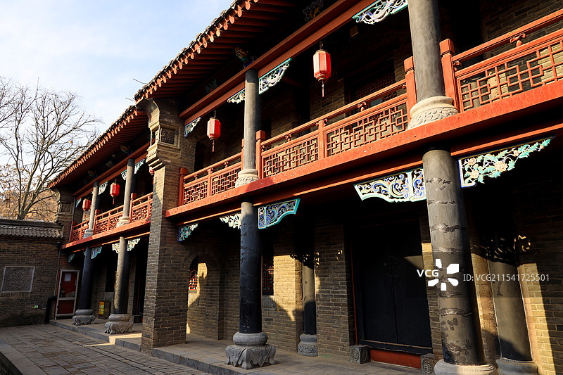 河南省郑州市巩义市，康百万庄园栈房区图片素材