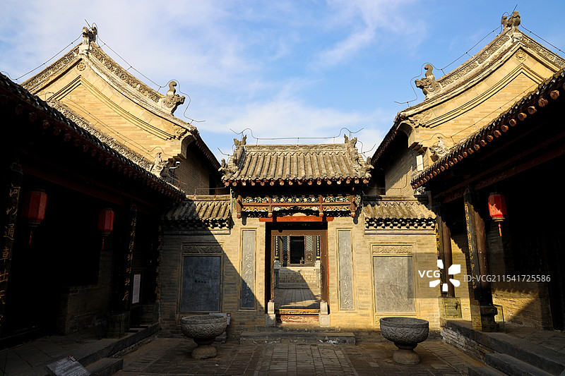 河南省郑州市巩义市，康百万庄园栈房区图片素材