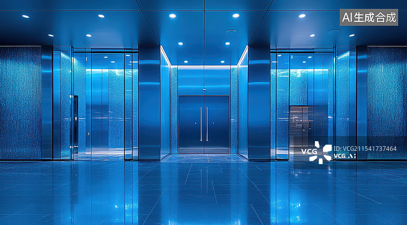 【AI数字艺术】科技数字大门图片素材