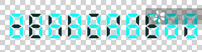 LED数字板电子风格显示器图片素材