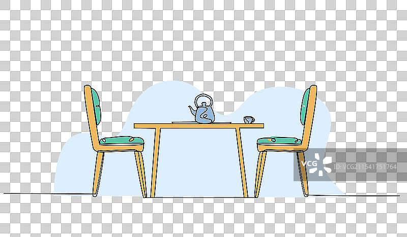 现代公寓的厨房内部图片素材