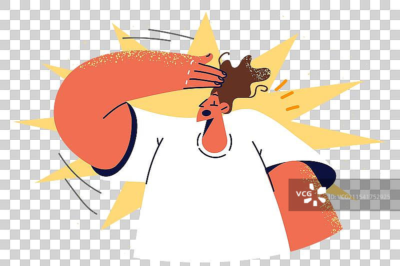 男子做出面掌手势图片素材