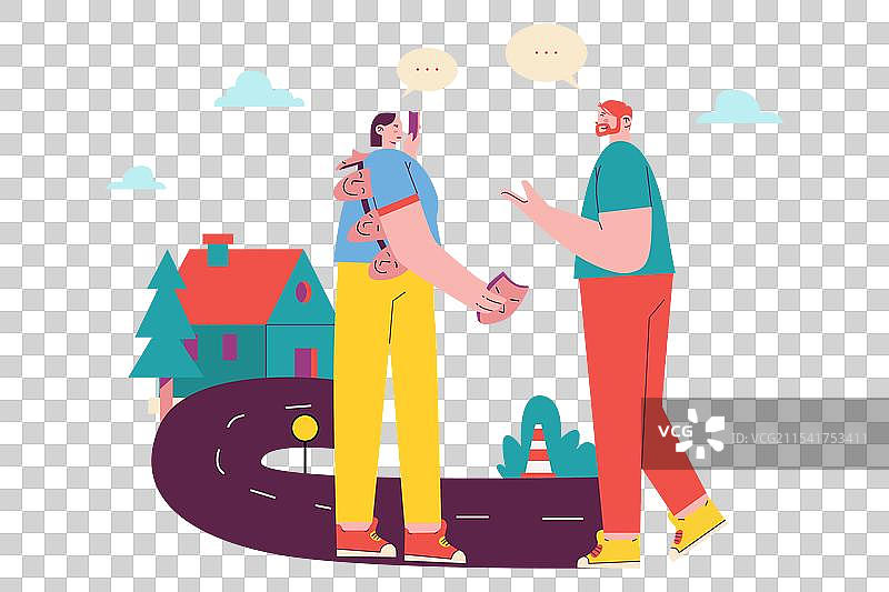 双相情感障碍与沟通图片素材