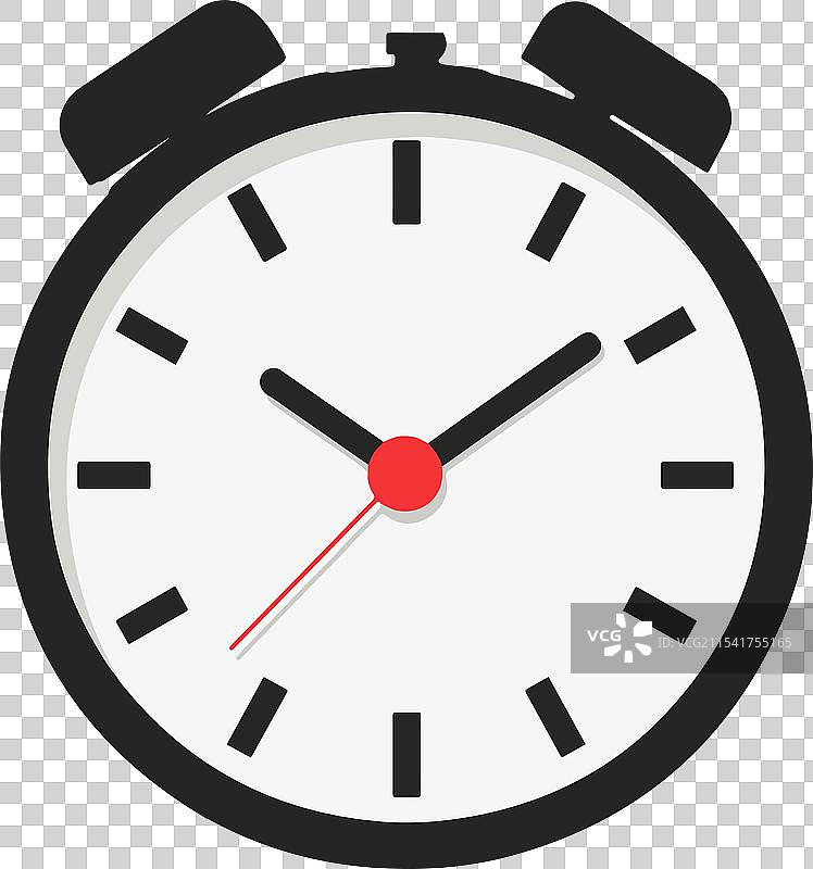 黑白闹钟图片素材