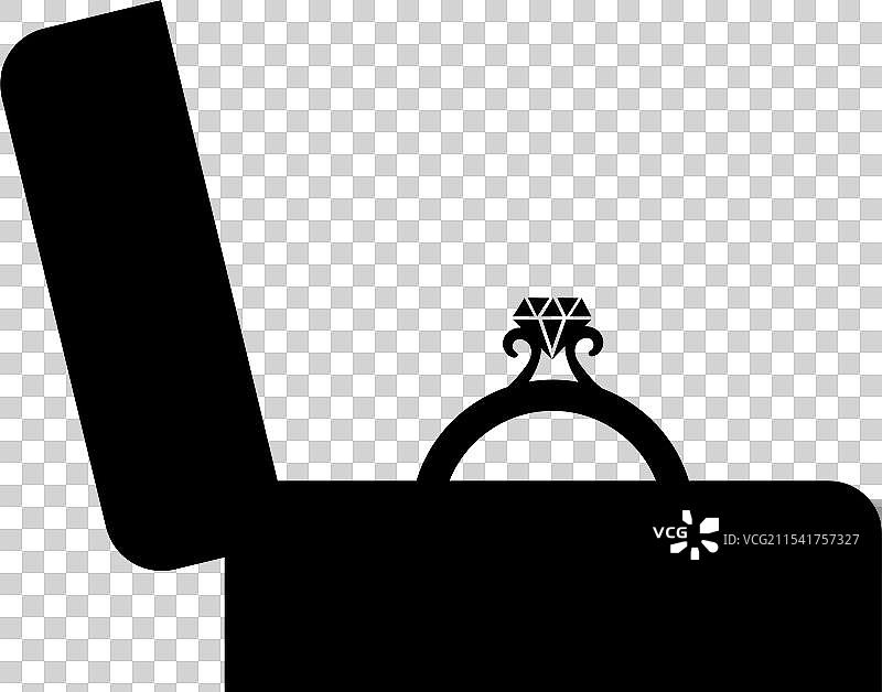 奢华盒子里的婚戒图片素材