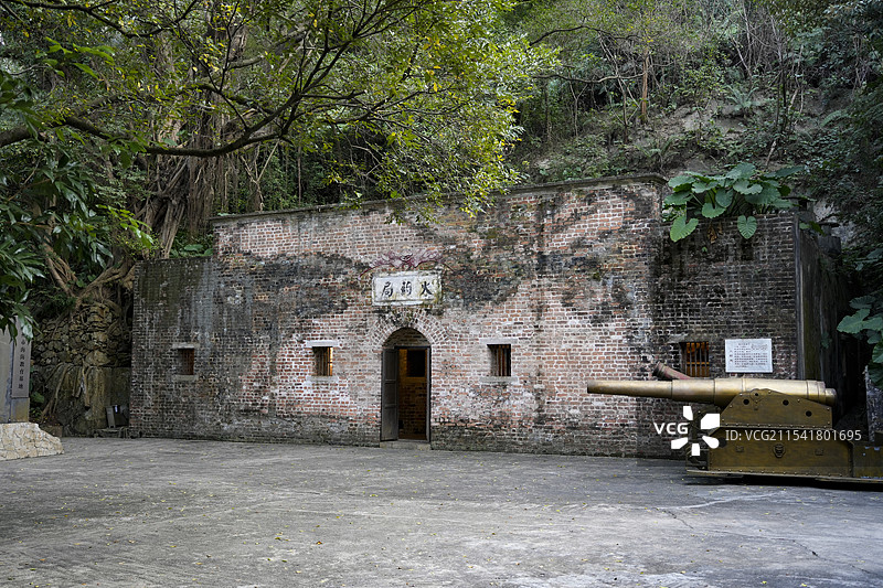 南沙大角山炮台火药局图片素材