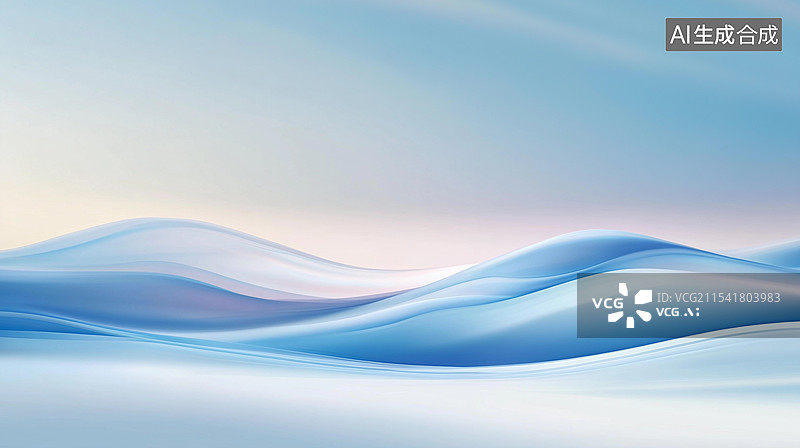 【AI数字艺术】汽车广告背景图蓝色背景——流动曲线图片素材