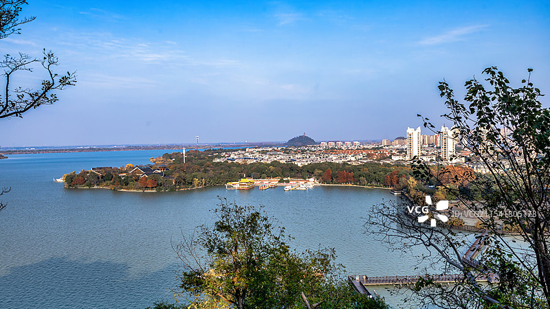 江苏省镇江北固山风景区的秋天风光图片素材