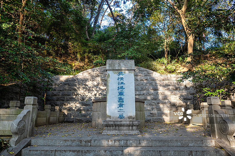 江苏省镇江北固山风景区的秋天风光图片素材